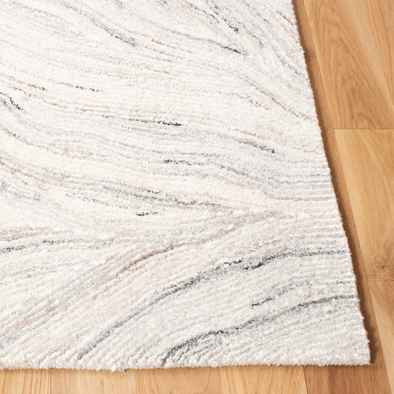 Ymir Hand Tufted Wool And Cotton With Latex Abstract Rug, Rectangle 8' x 10'