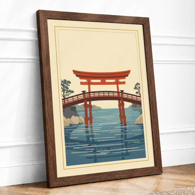 Gate at Stillwater Japandi - Framed Print