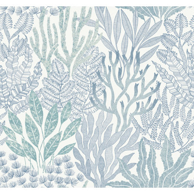 Coral Leaves Wallpaper Roll
