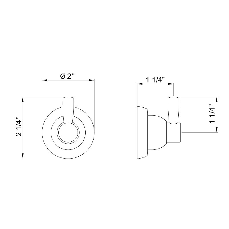 Holborn™ Robe Hook, Polished Chrome