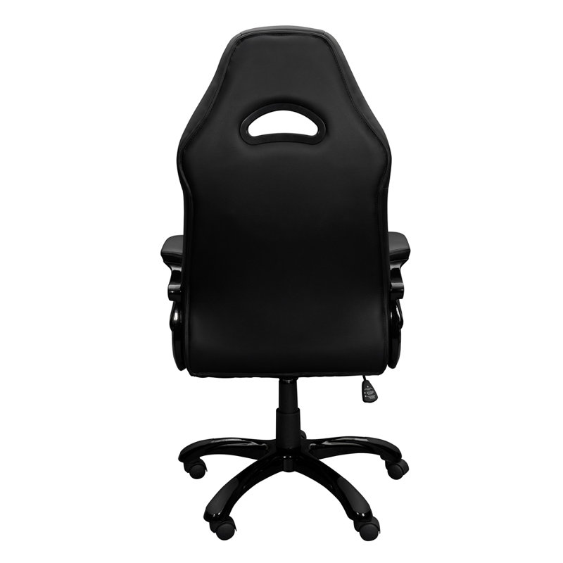 Black High Back Mesh and Leather Executive Swivel Desk Chair