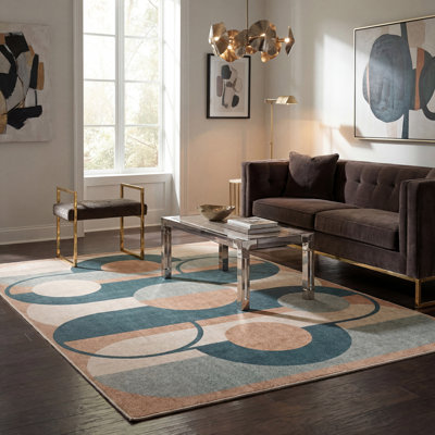 Tapis lavable géométrique Modern Relic de Society6