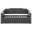 Lit de jour simple tapissier gris anthracite Pressley