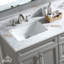 60 po X P 22 po P 35,4 po Meuble-lavabo H blanc avec plateau et lavabo blancs-710862964