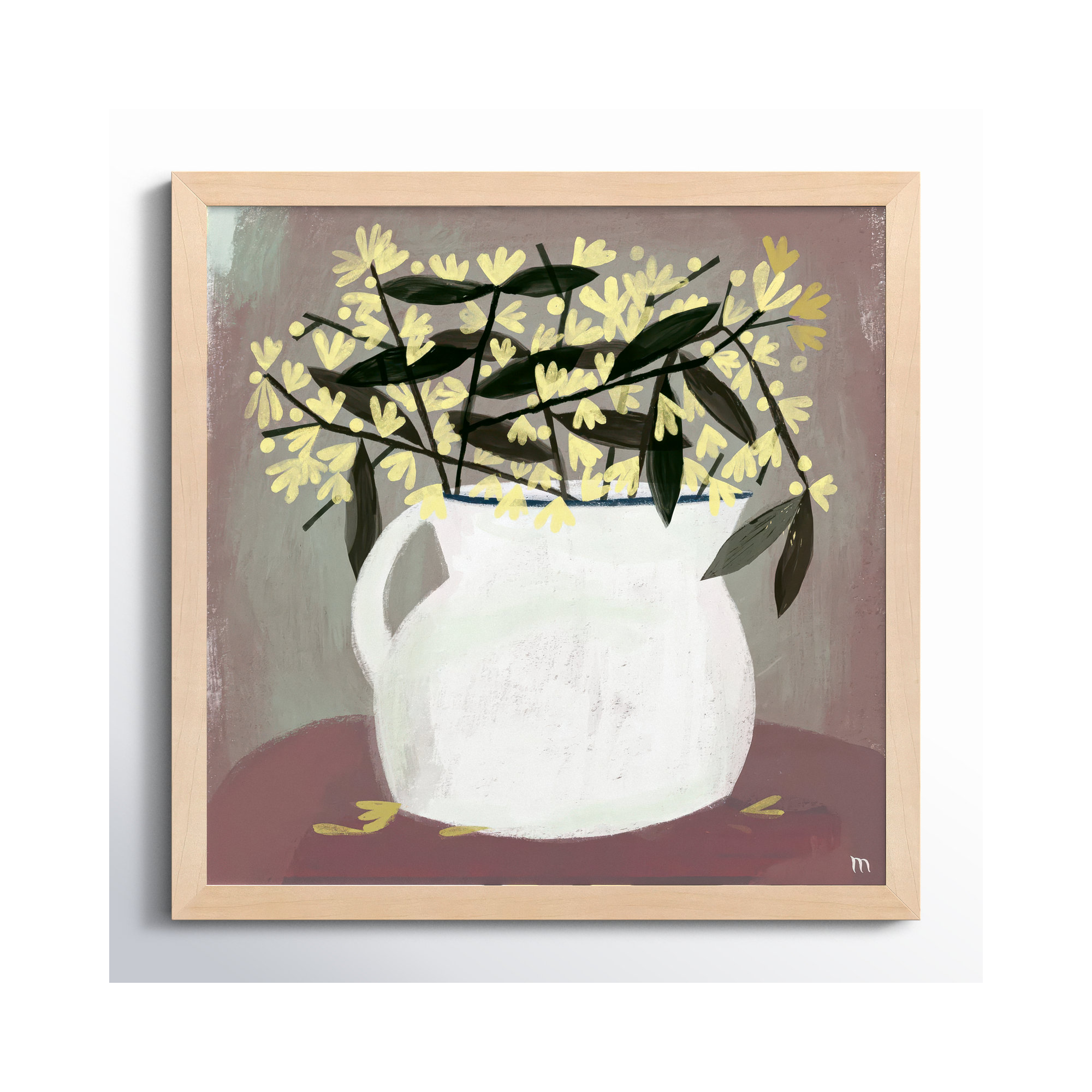 Calycanthus by StudioM, 24" H x 24" W x 1.25" D, Maple