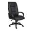 Fauteuil de direction avec accoudoirs rembourrés, similicuir, tension d'inclinaison