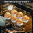 50 Pcs Baking Cups With Lids And Fork Disposable Aluminum-112601834