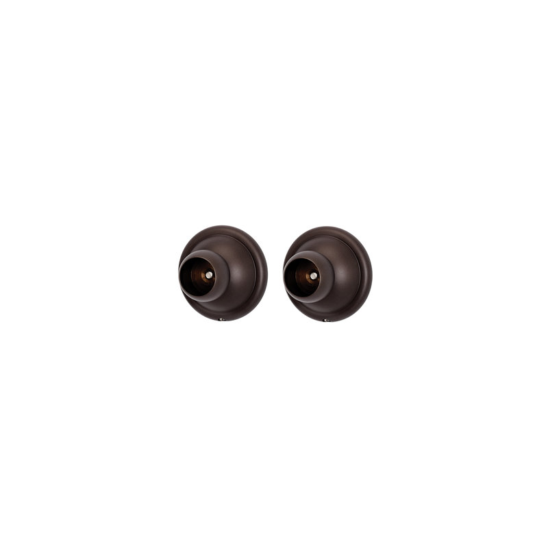 Supports de tringle de douche Stiner, Bronze chocolat