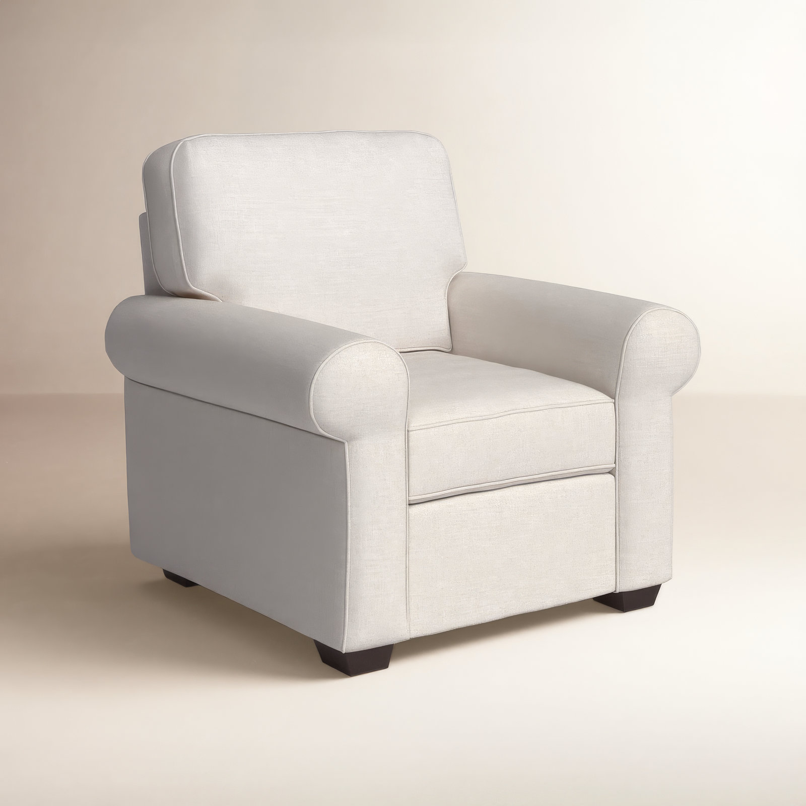 Porter Armchair, Nomad Snow Crypton® Chenille