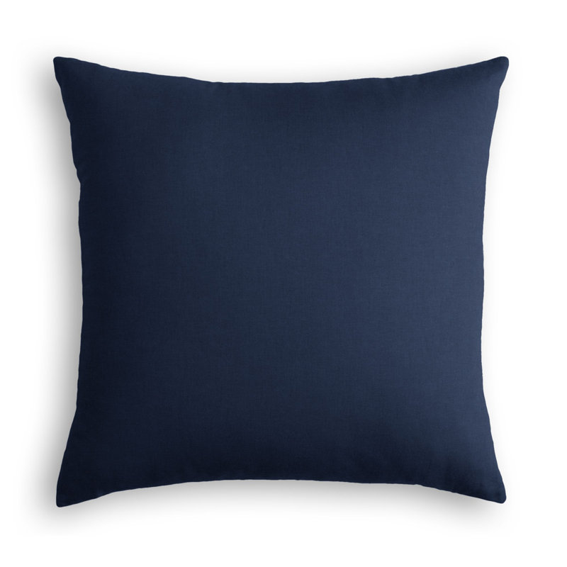 Housse de coussin carrée, 16 po x 16 po, Indigo, Duvet