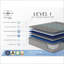 Matelas | Matelas hybride moelleux 13 po Restonic, simple TG | Refroidissement, ressorts ensachés | Gris + bleu | Mousse-346658495
