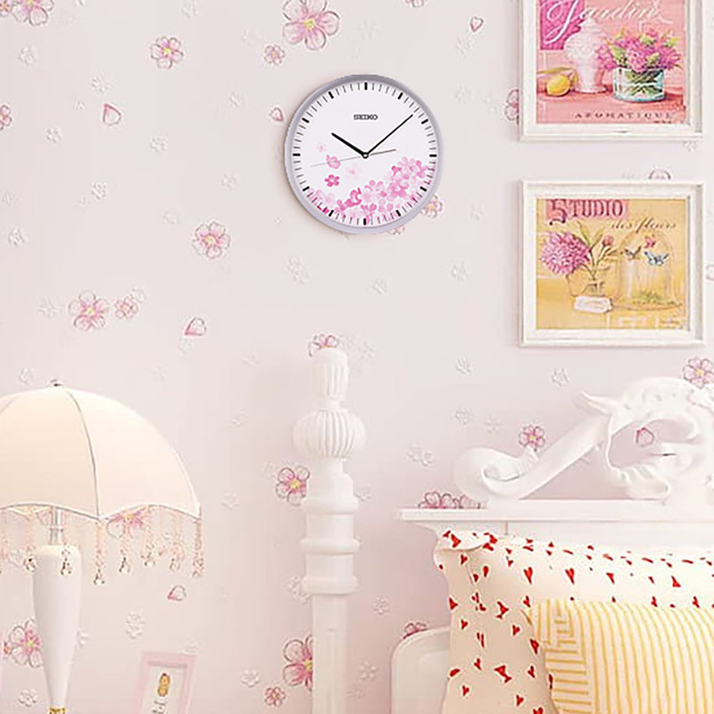PIA020SRH Wall Clock, Silver-Tone, Silver