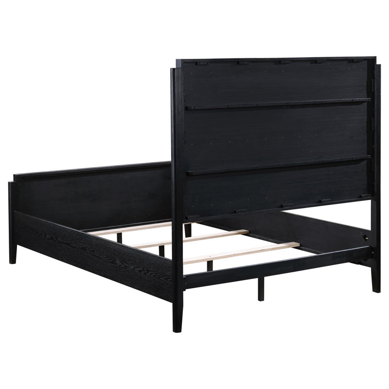 Traequan 60-inch Upholstered Queen Bed Black, Queen