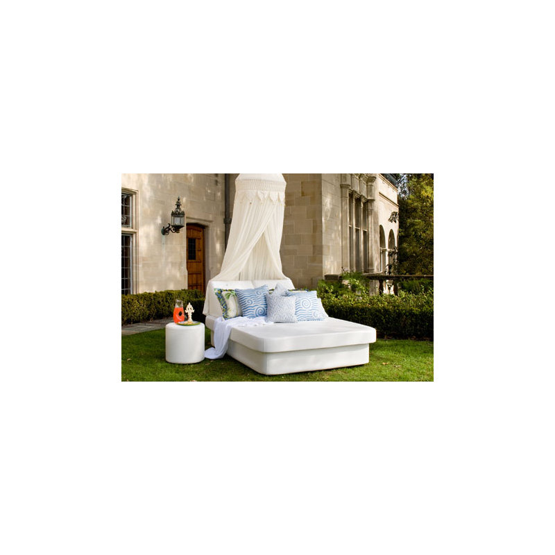 Outdoor - Seat Patio Daybed, Taupe Weave