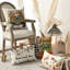 Ensemble de 4 coussins décoratifs Home Sweet Home, Autumn Thankful Grateful Blessed Harvest