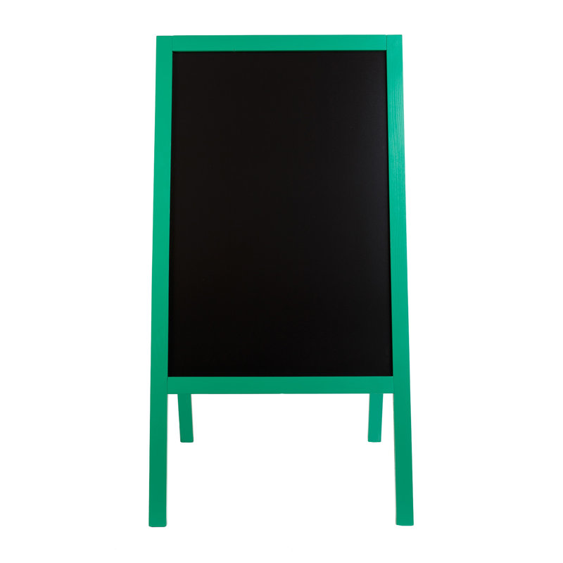 Genovefa Free-Standing Chalkboard 115cm H x 61cm W, Green