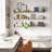 8" Floating Shelf For Living Room, Hanging Shelf For Wall, Rustic Shelf For Office Decor, Farmhouse, Burnt, 1pc-1332143411