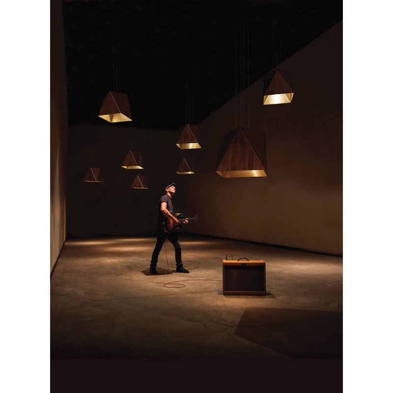 Calx 4 - Light Chandelier, White Washed Oak/Rose Gold