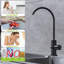 -degree Swivel Matte Black Stainless Steel Faucet For Modern Kitchens