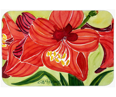 Planche à découper en verre fleur-amaryllis caroline
