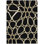 9' X 12' Black Ivory And Beige Abstract Washable Indoor Outdoor Area Rug