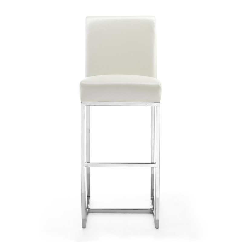 Element Stool, Bar Stool (29.5" Seat Height), Pearl White , 1