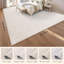 Tapis beige lavable à bulles 3D