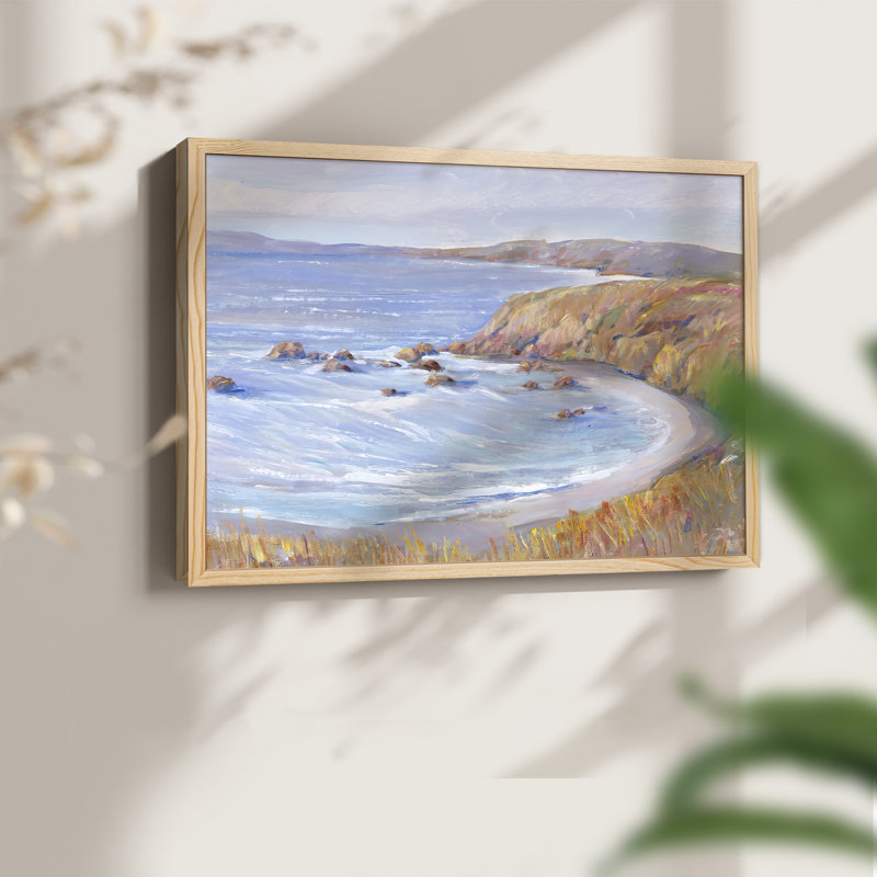 Le long de la côte II - Reproduction encadrée - Restickable, Naturel, H 16 po x l 20 po