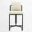 Cindina 26'' Chenille Counter Stools With Backrest & Metal Frame, Modern Upholstered Bar Chairs For Kitchen Island-115464520