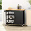 Armoire de cuisine pour îlot de cuisine avec tiroir et 2 tablettes-1047974647