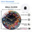 Horloge murale Geode