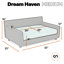 Canapé-lit orthopédique pour chien Dream Haven - rose-962161600-985494067