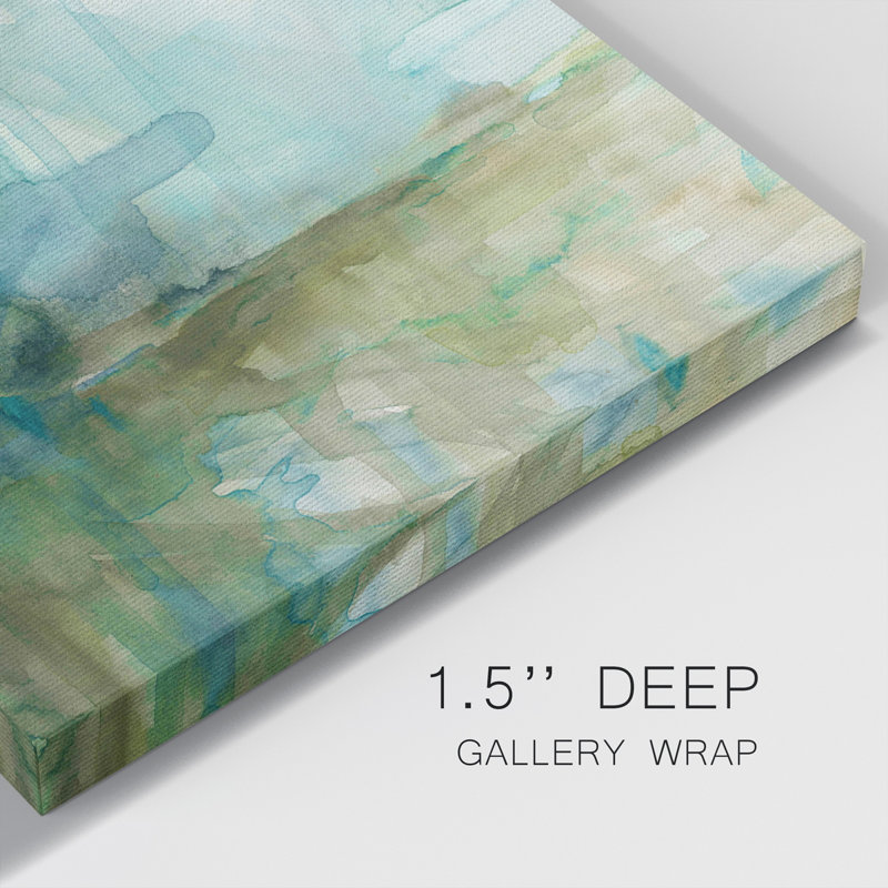 Spring Reflection I - Ensemble de 3 toiles tendues, H 12 po x l 24 po x P 1 po