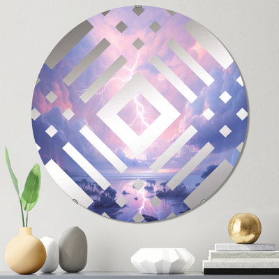 Saksham - Miroir décoratif diamant