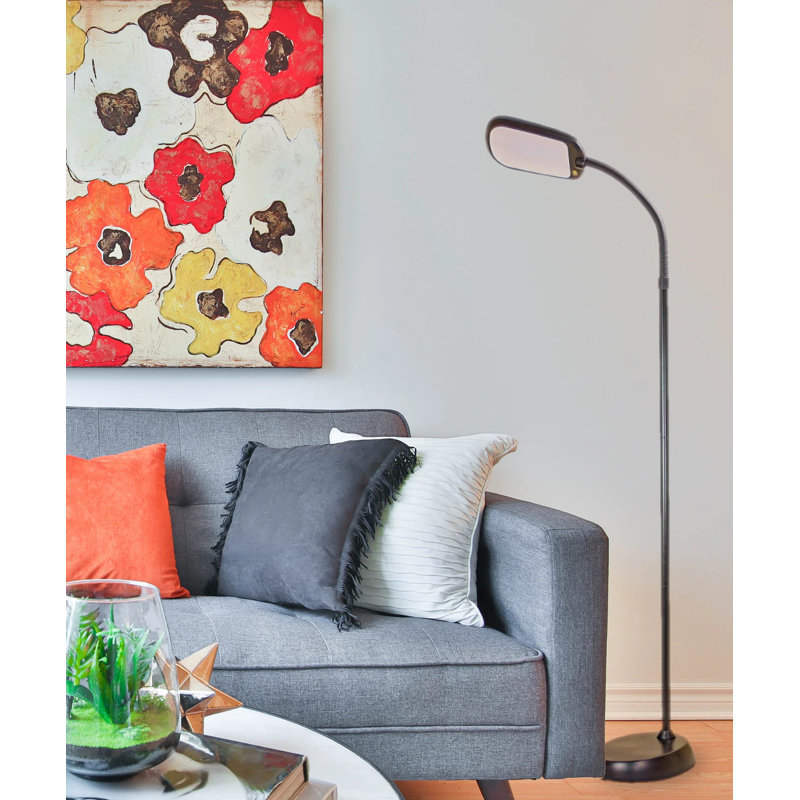 Reeder 60'' LED Task Floor Lamp, Black