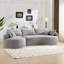 Canapé moderne en chenille gris, grand design confortable pour la maison