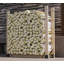 Ensemble de support de support de bois de chauffage réglable, support de rangement robuste pour bûches, support en bois de foyer en bois pour terrasse extérieure, support de bois de chauffage autoportant avec finition résistante à la rouille