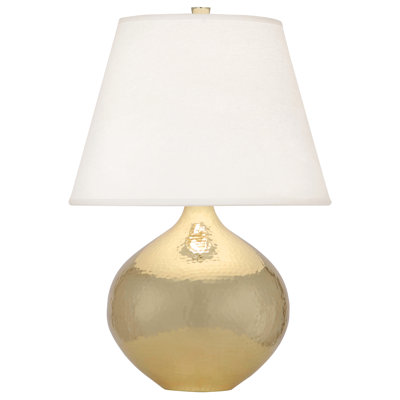 Elegant Srkashlteni Accent Lamp With Oyster Linen Shade - Deep Patina Bronze Finish, 19.25” Height, Hi-Lo Switch, UL Listed For Dry Locations