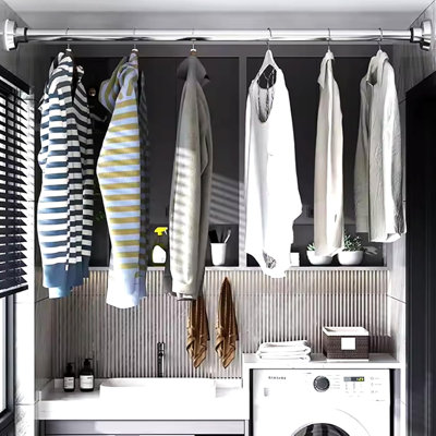 Straight Tension Shower Curtain Pole