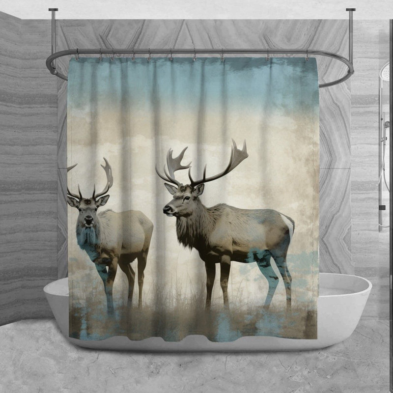 Rideau de douche Rosmely, H 73 po x l 70 po x P 6 po