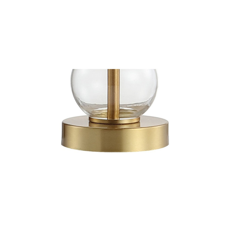Chewning Table Lamp, Clear/Brass Gold