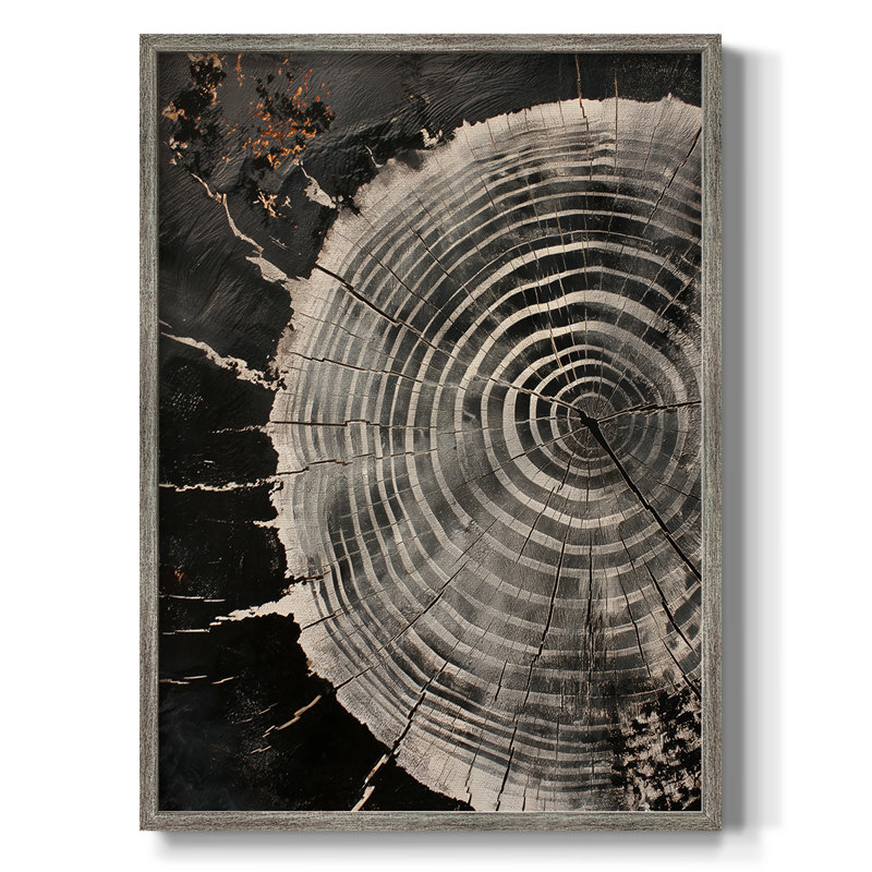 Reproduction encadrée ABSTRACT Series CXCV - bois massif, H 11 po x l 9 po