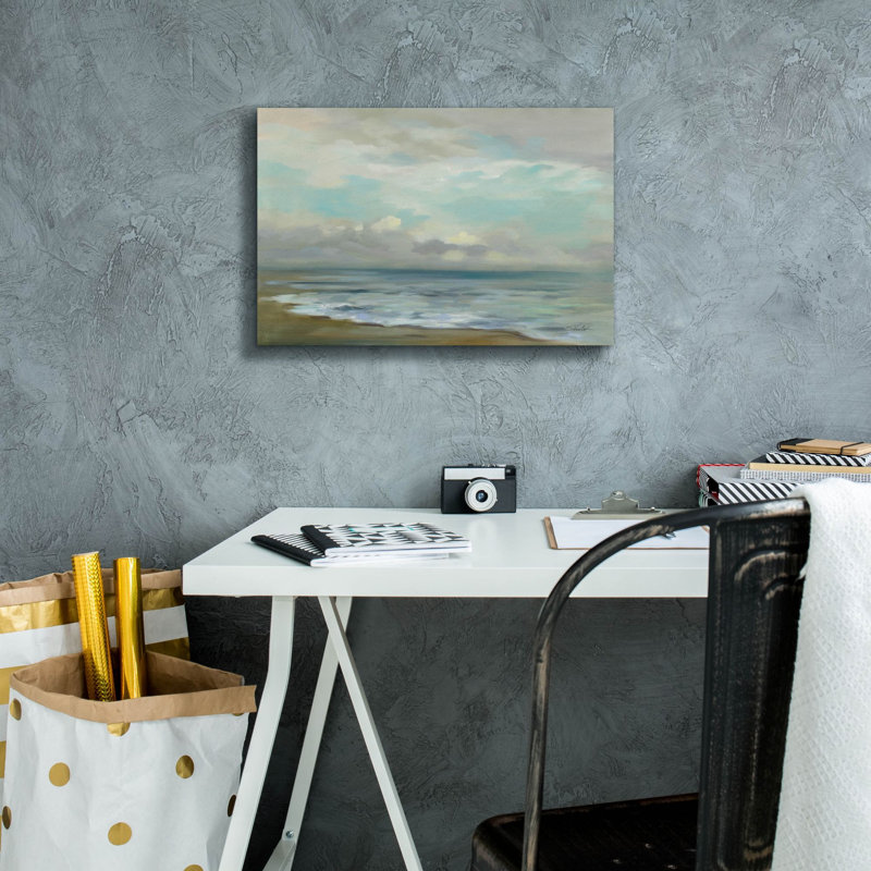 «Rising Sun» par Silvia Vassileva, art mural sur toile, H 12 po x l 18 po