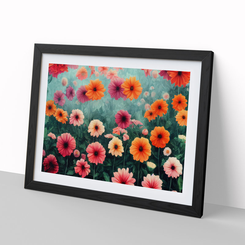 Ethereal Tree Abstract - Framed Print, Black, 46cm H x 64cm W x 2cm D