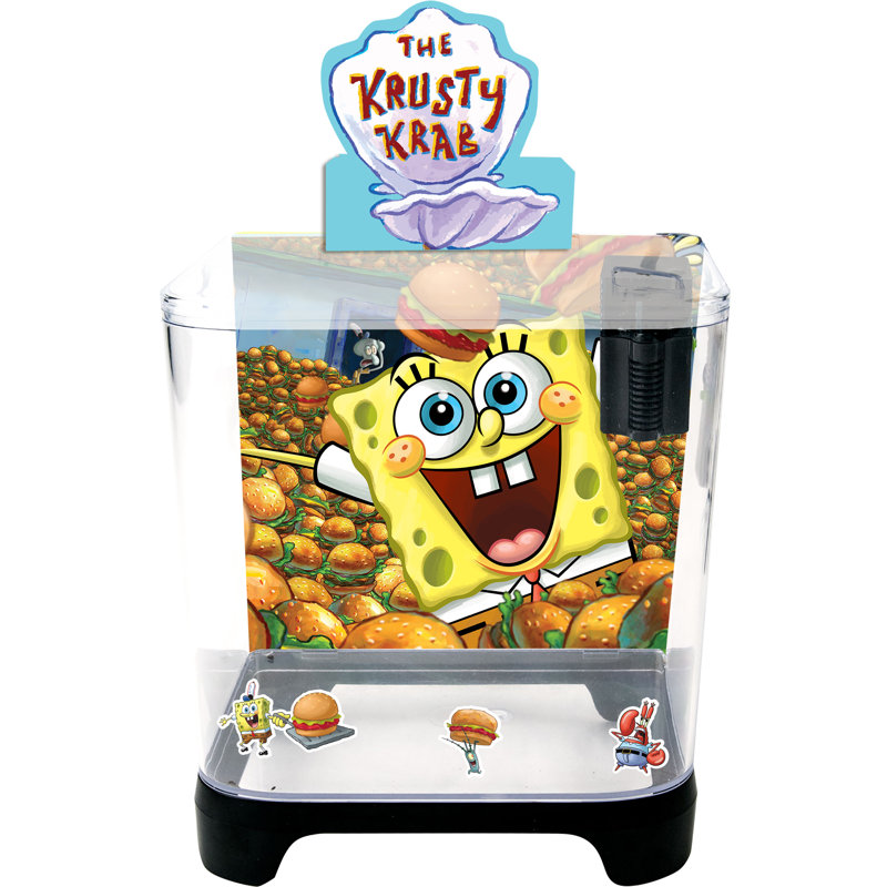 Spongebob Squarepants 1.5 Gallon Tank Rectangular Aquarium Starter Kit