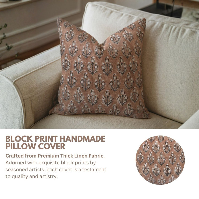 Linen Square Pillow Cover, 26" x 26"