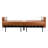 Futton Twin 79.13 " Faux Leather and Velvet Convertible Sofa-569736535