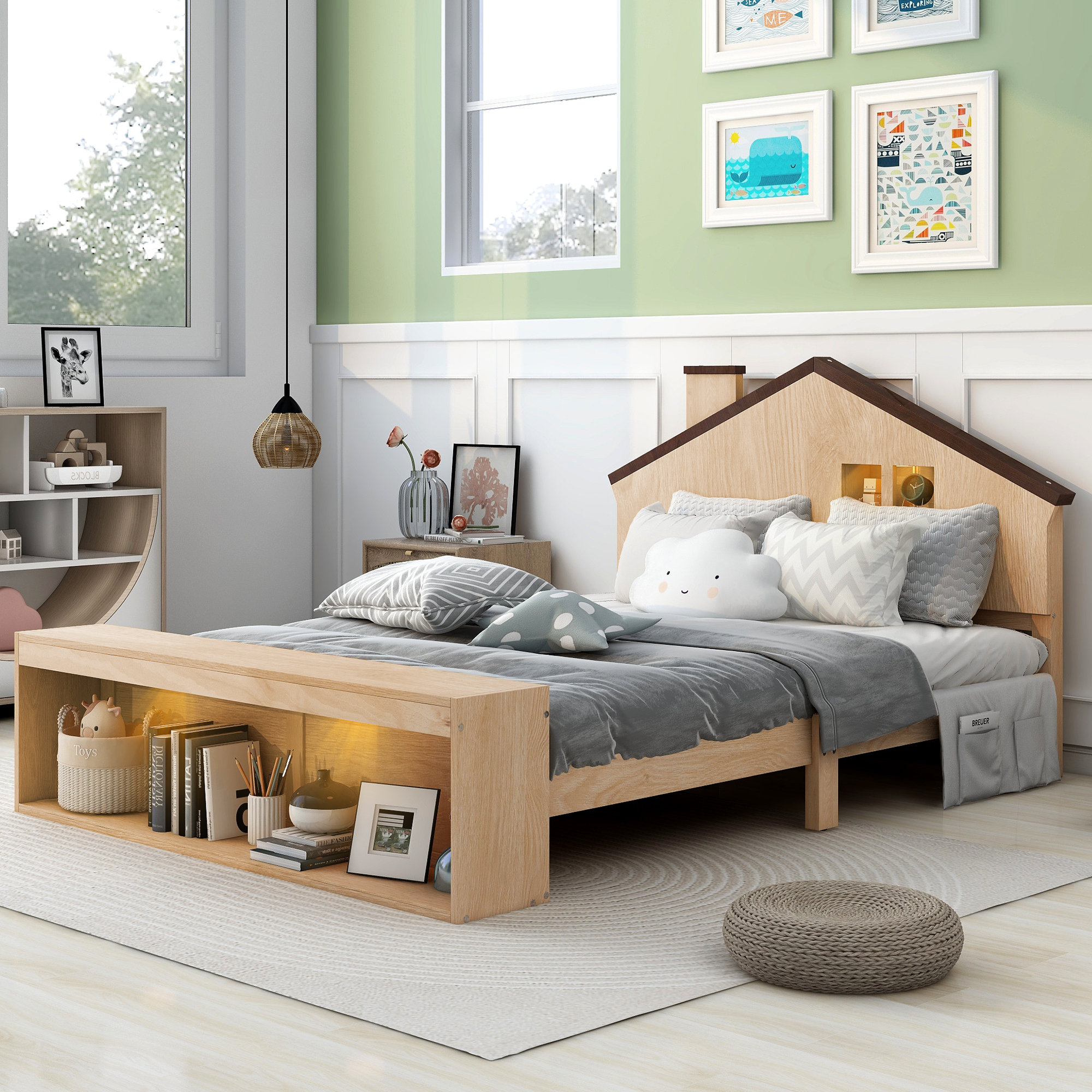 Latitude Run® Ratesha Wood Platform Bed | Wayfair