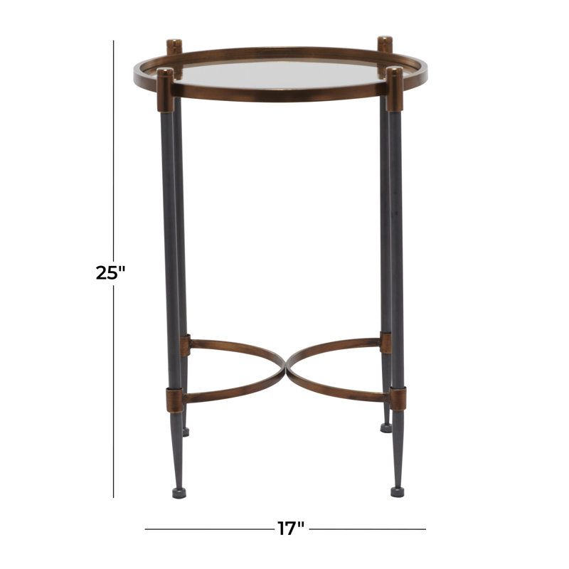 Jalapa Glass Tray Top End Table
