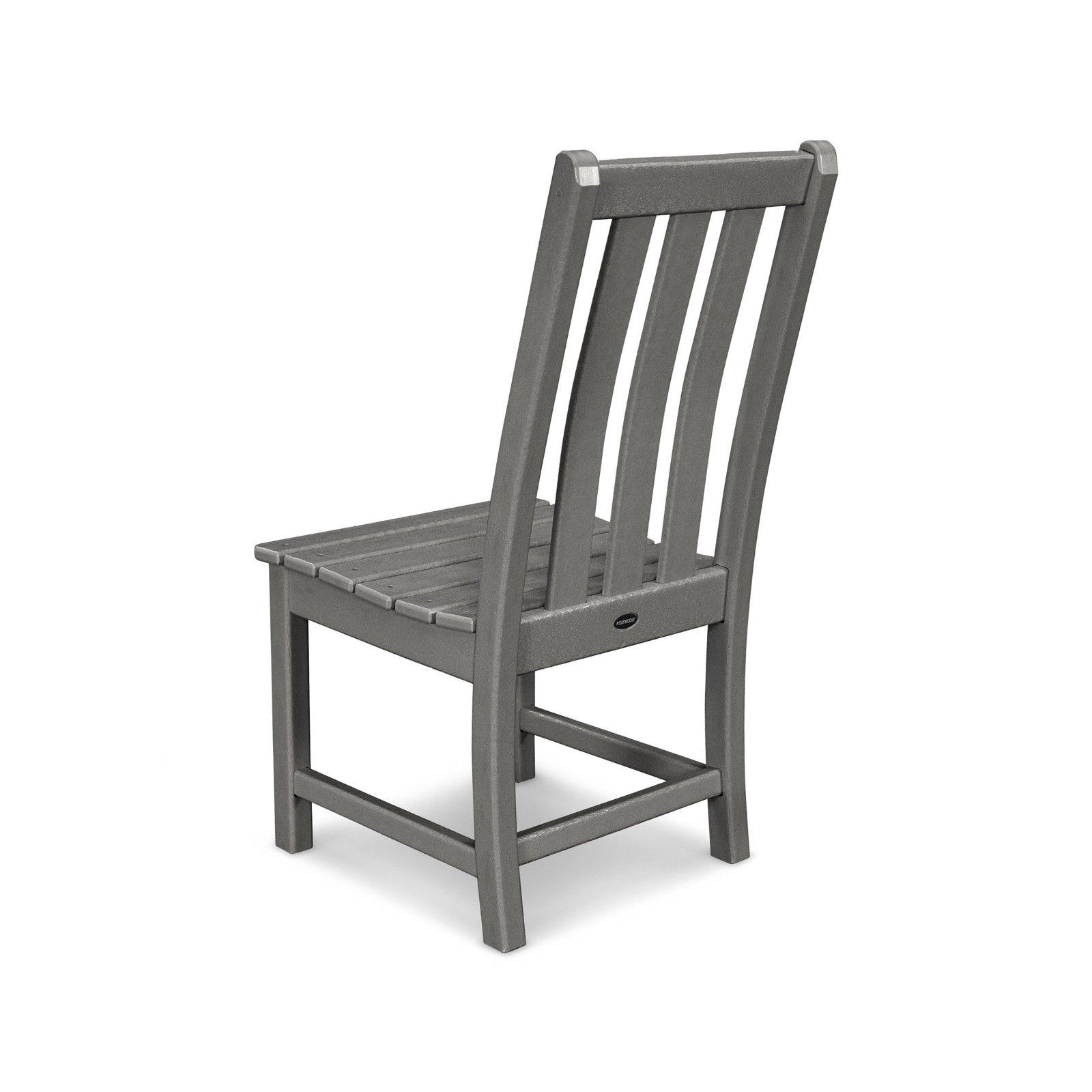 POLYWOOD® Vineyard Patio Side Chair, Slate Gray